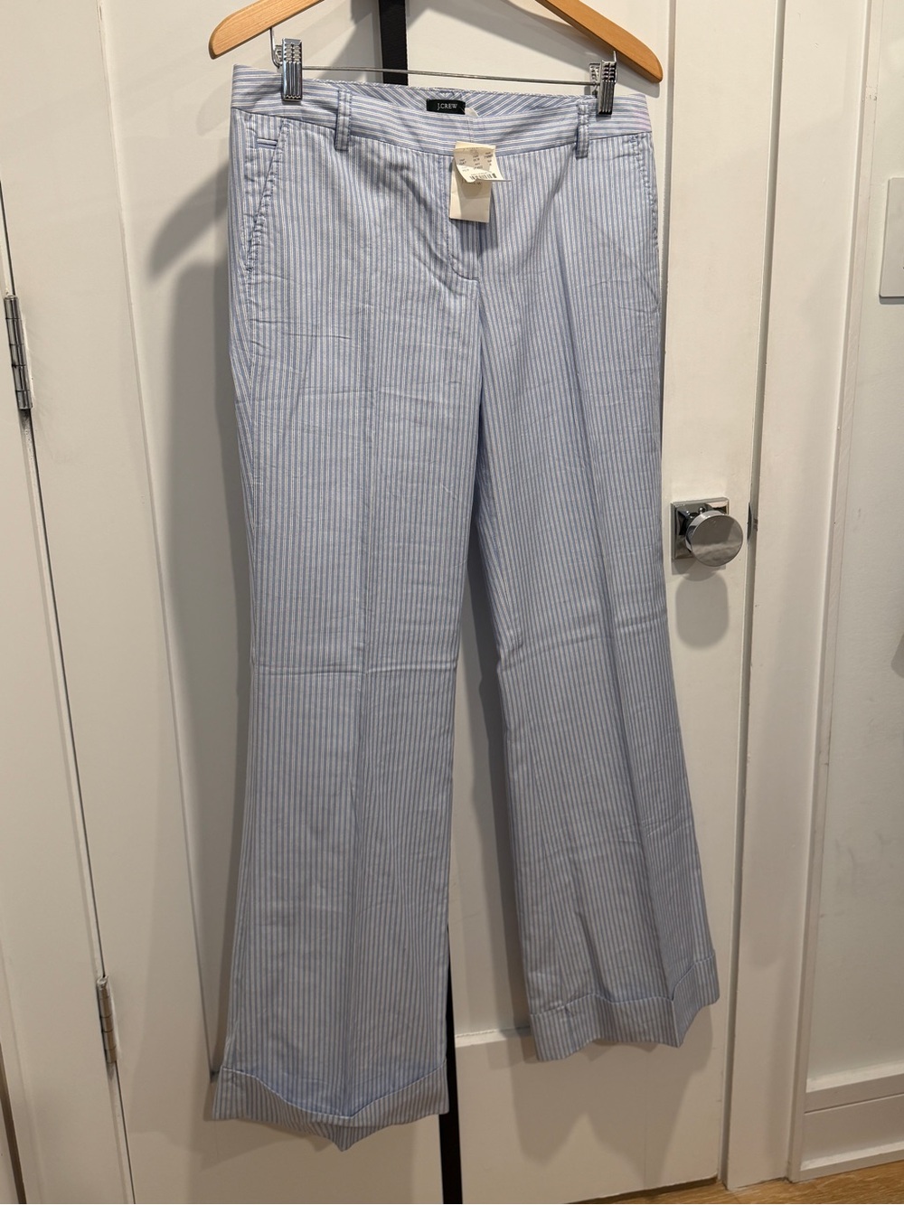 NWT NEW J Crew Pants Striped Cuffed 6 $98